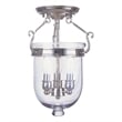 Beaumont Lane 3 Light Ceiling Mount in Polished Nickel