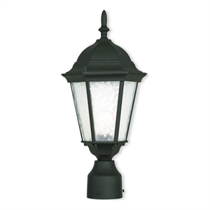 Beaumont Lane Outdoor Post Top Lantern in Textured Black