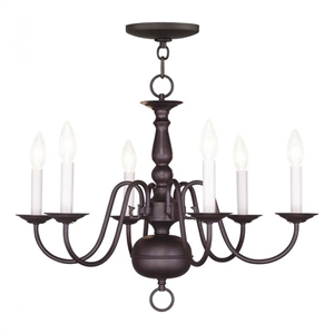 Beaumont Lane 6 Light Chandelier in Bronze