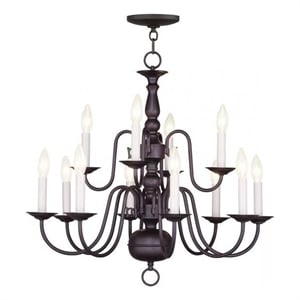 Beaumont Lane 12 Light Chandelier in Bronze