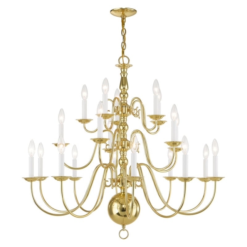 Beaumont Lane 20 Light Chandelier in Polished Brass