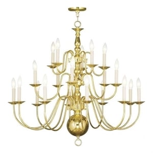 Beaumont Lane 20 Light Chandelier in Polished Brass