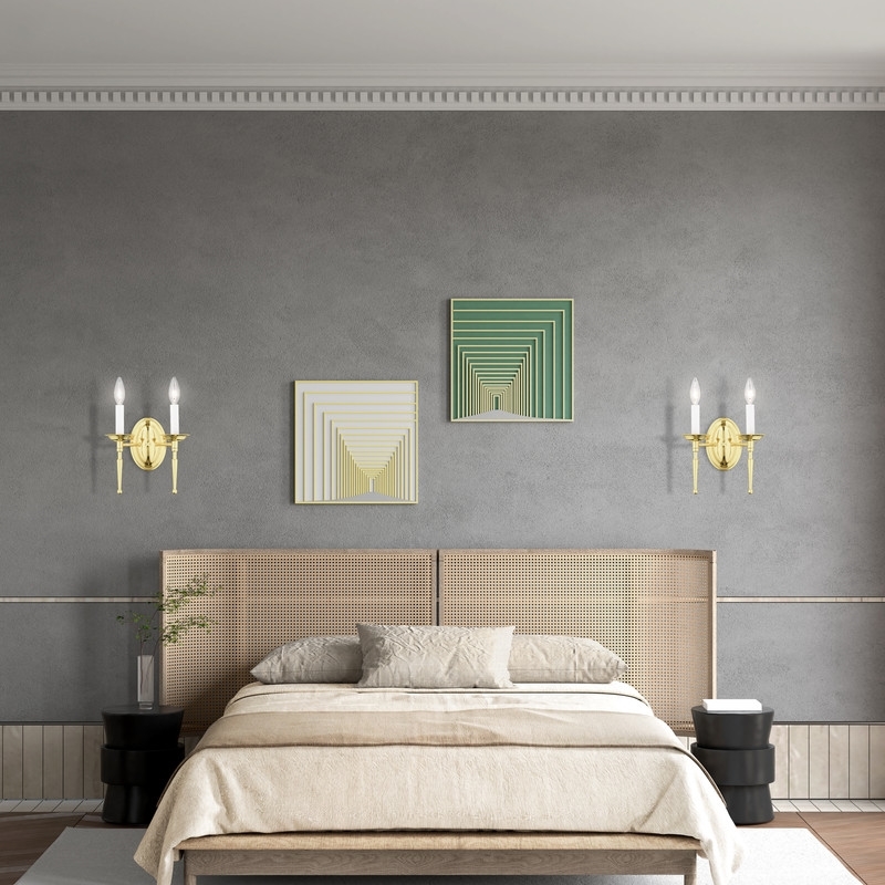 Beaumont Lane 2 Light Wall Sconce in Polished Brass