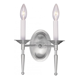 Beaumont Lane 2 Light Wall Sconce in Brushed Nickel
