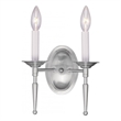 Beaumont Lane 2 Light Wall Sconce in Brushed Nickel