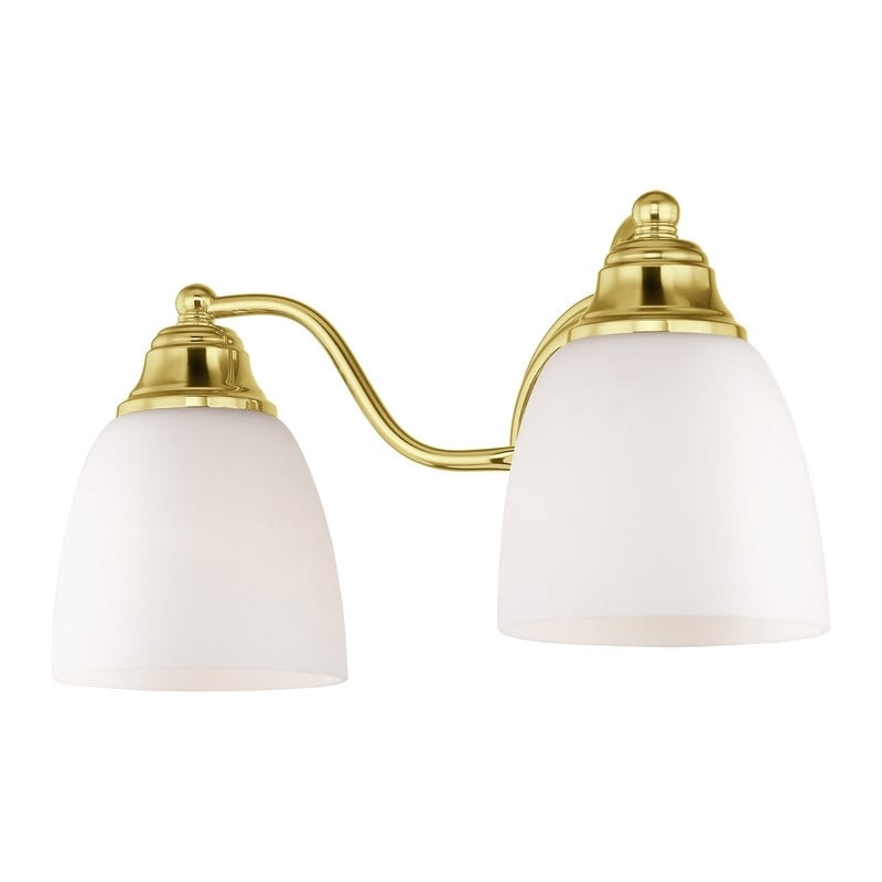 Beaumont Lane 2 Light Bath Light in Polished Brass