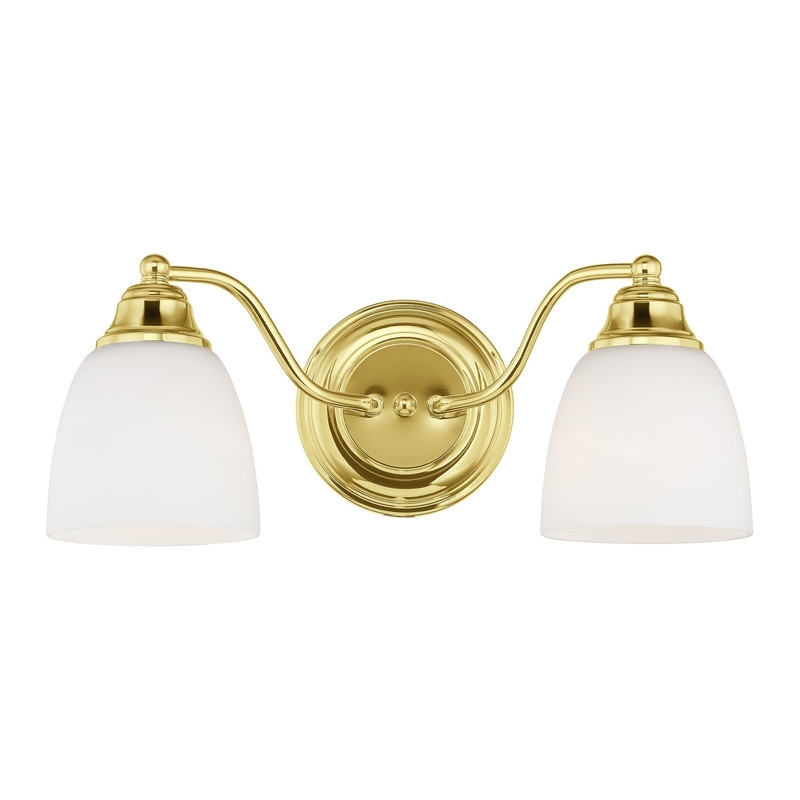 Beaumont Lane 2 Light Bath Light in Polished Brass