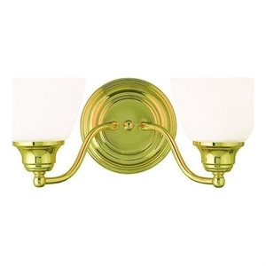 Beaumont Lane 2 Light Bath Light in Polished Brass
