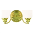 Beaumont Lane 2 Light Bath Light in Polished Brass