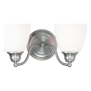 Beaumont Lane 2 Light Bath Light in Brushed Nickel