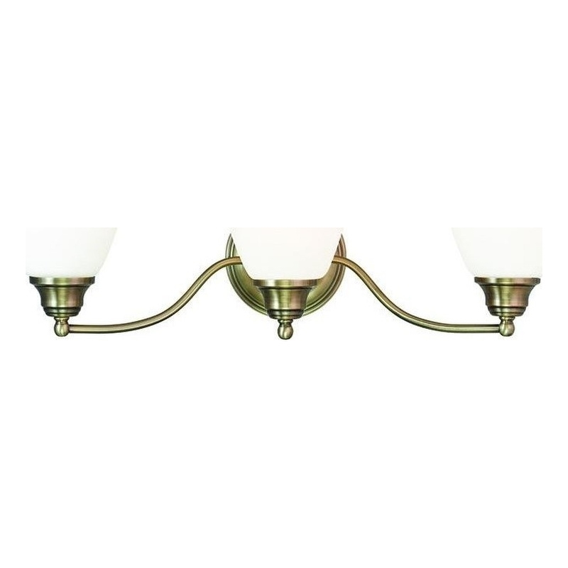 Beaumont Lane 3 Light Bath Light in Antique Brass
