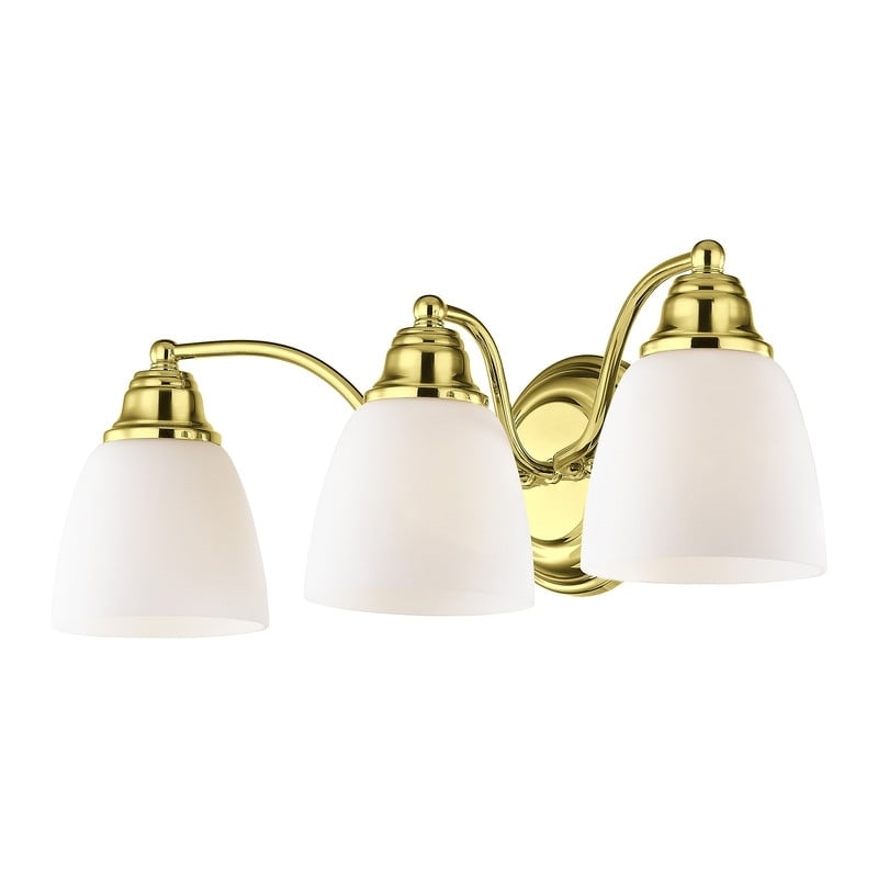 Beaumont Lane 3 Light Bath Light in Polished Brass