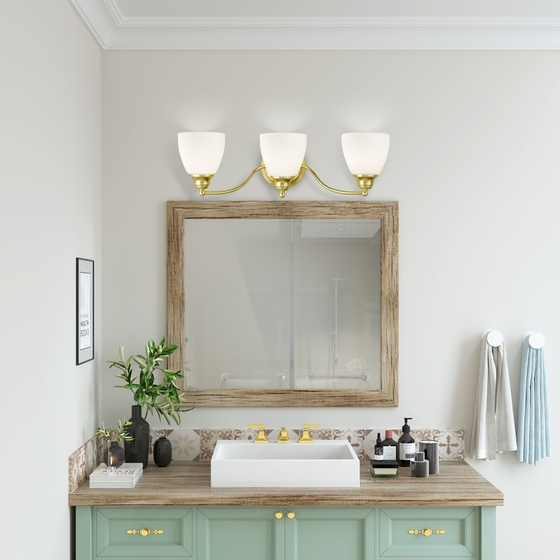 Beaumont Lane 3 Light Bath Light in Polished Brass