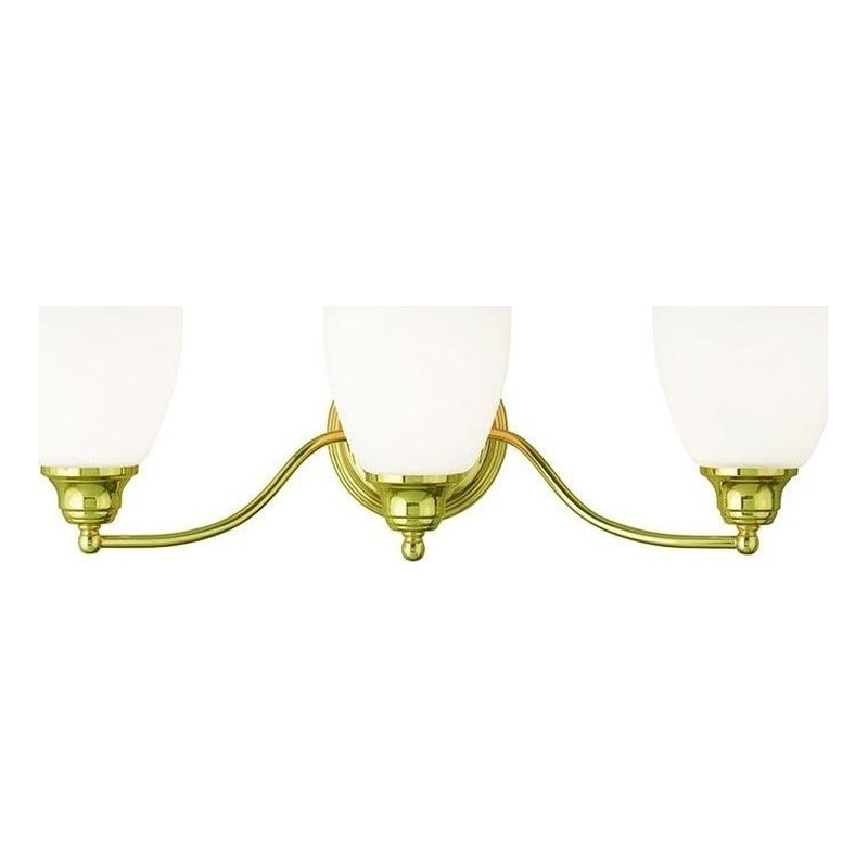 Beaumont Lane 3 Light Bath Light in Polished Brass