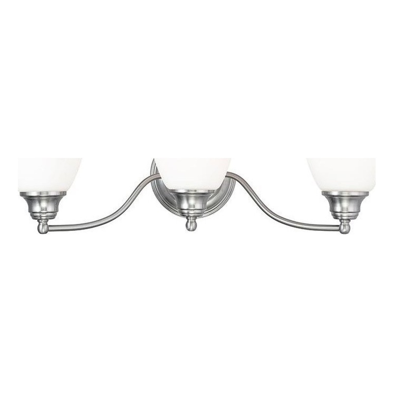 Beaumont Lane 3 Light Bath Light in Brushed Nickel