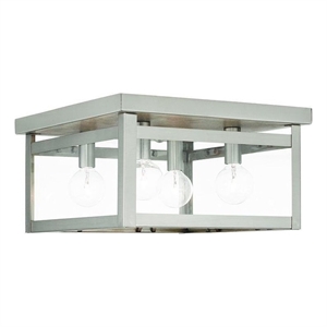 Beaumont Lane 4 Light Ceiling Mount in Brushed Nickel