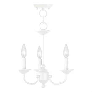 Beaumont Lane 3 Light Mini Chandelier in White