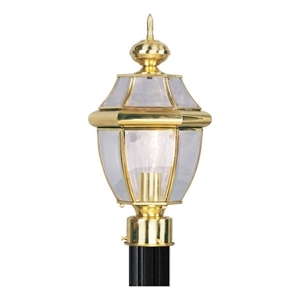 Beaumont Lane Outdoor Post Head in Polished Brass