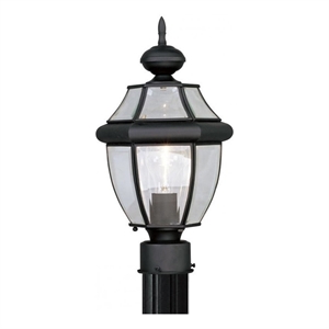 Beaumont Lane Outdoor Post Head in Black