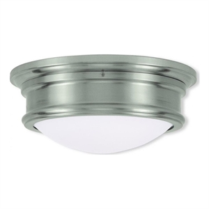 Beaumont Lane 2 Light Ceiling Mount in Brushed Nickel
