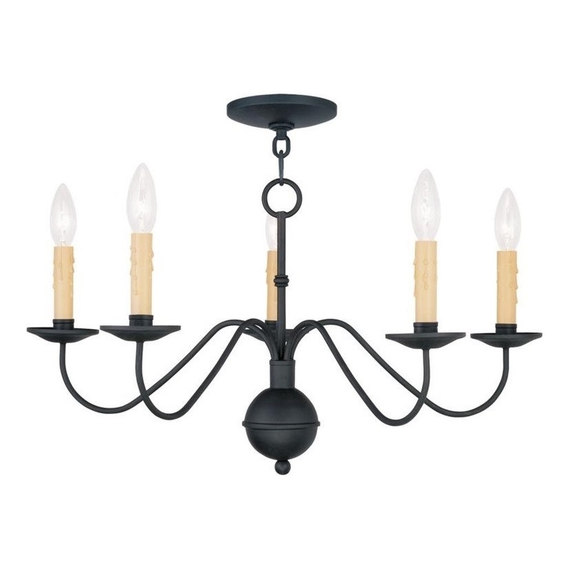 Beaumont Lane 5 Light Chandelier in Black