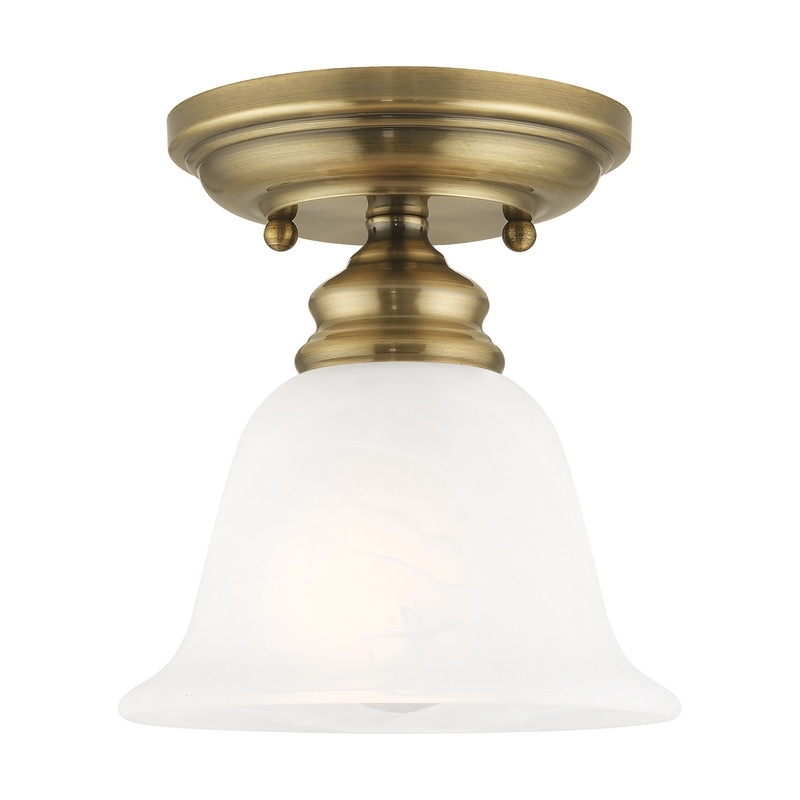 Beaumont Lane Ceiling Mount in Antique Brass