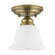 Beaumont Lane Ceiling Mount in Antique Brass