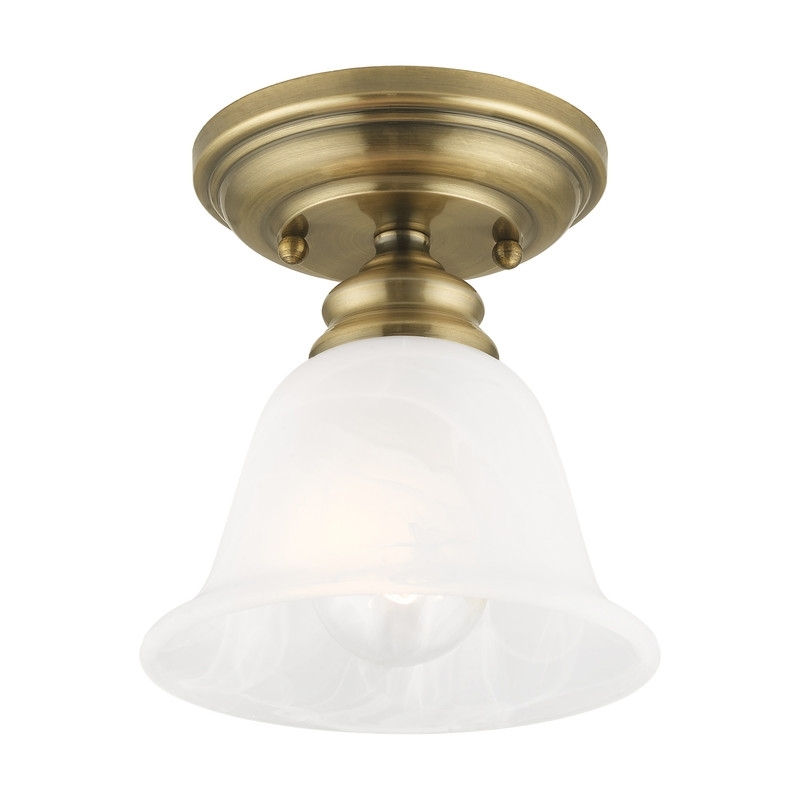 Beaumont Lane Ceiling Mount in Antique Brass