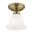 Beaumont Lane Ceiling Mount in Antique Brass