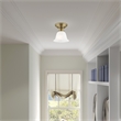 Beaumont Lane Ceiling Mount in Antique Brass