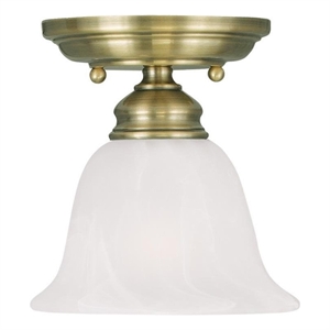 Beaumont Lane Ceiling Mount in Antique Brass