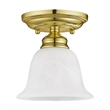 Beaumont Lane Ceiling Mount in Polished Brass
