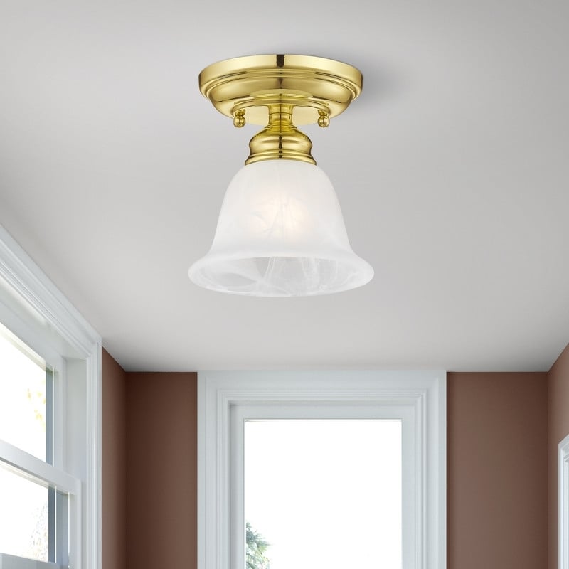 Beaumont Lane Ceiling Mount in Polished Brass