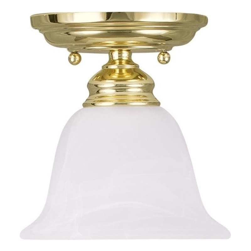 Beaumont Lane Ceiling Mount in Polished Brass