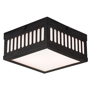 Beaumont Lane 2 Light Flush Ceiling Mount in Bronze
