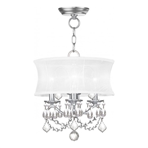 Beaumont Lane 3 Light Convertible Ceiling Mount in Brushed Nickel