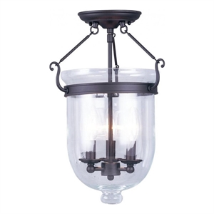 Beaumont Lane 3 Light Ceiling Mount in Bronze