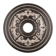 Beaumont Lane Ceiling Medallion in Rubbed Bronze and Antique Silver