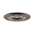 Beaumont Lane Ceiling Medallion in Rubbed Bronze and Antique Silver