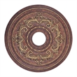 Beaumont Lane Ceiling Medallion in Verona Bronze and Aged Gold Leaf