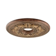 Beaumont Lane Ceiling Medallion in Verona Bronze and Aged Gold Leaf