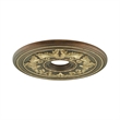 Beaumont Lane Ceiling Medallion in Palacial Bronze with Gilded Accents
