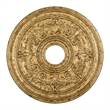 Beaumont Lane Ceiling Medallion in Hand Painted Vintage Gold Leaf