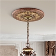 Beaumont Lane Ceiling Medallion in Verona Bronze and Aged Gold Leaf