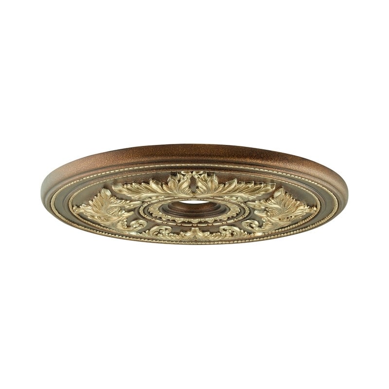 Beaumont Lane Ceiling Medallion in Palacial Bronze with Gilded Accents