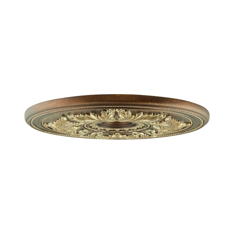 Beaumont Lane Ceiling Medallion in Palacial Bronze with Gilded Accents