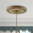 Beaumont Lane Ceiling Medallion in Palacial Bronze with Gilded Accents