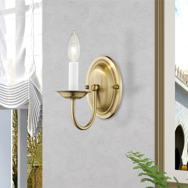 Beaumont Lane Wall Sconce in Antique Brass