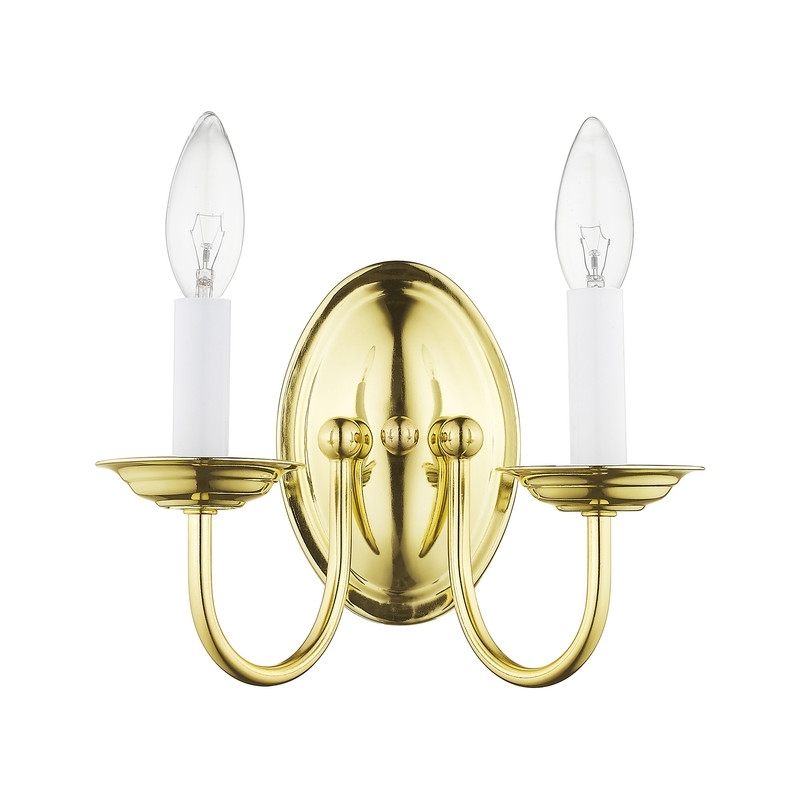 Beaumont Lane 2 Light Wall Sconce in Polished Brass