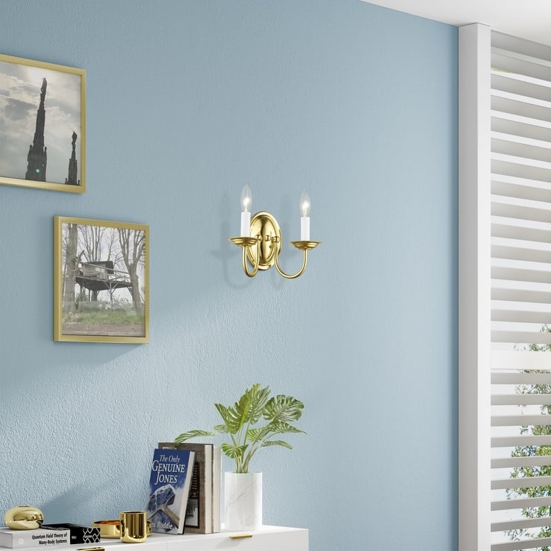 Beaumont Lane 2 Light Wall Sconce in Polished Brass